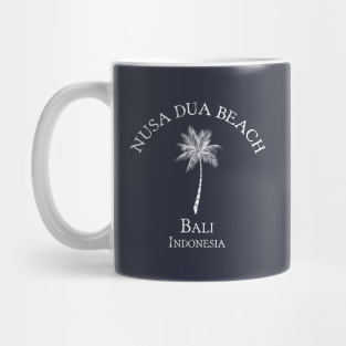 Nusa Dua Beach - Bali - Indonesia Vintage Palm Tree Mug